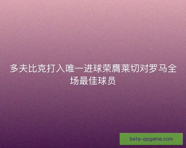 多夫比克打入唯一进球荣膺莱切对罗马全场最佳球员